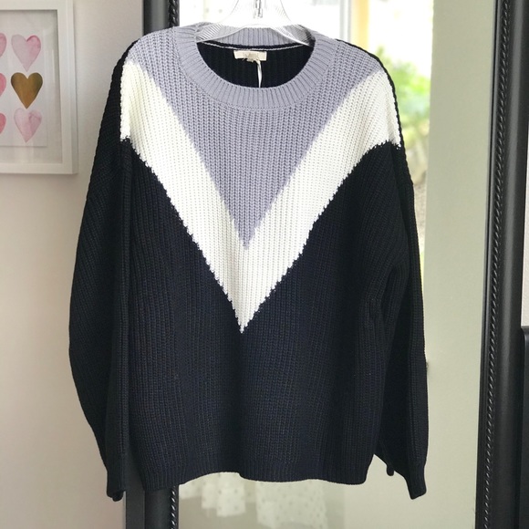 Last 1 | Hyped Unicorn Chevron Knit Sweater - Picture 2 of 9